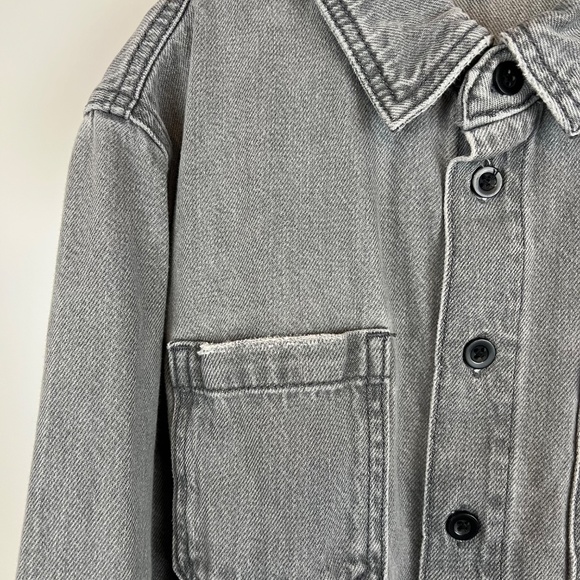 Art Class : Boy's Gray Denim Button Down Top - Picture 4 of 7